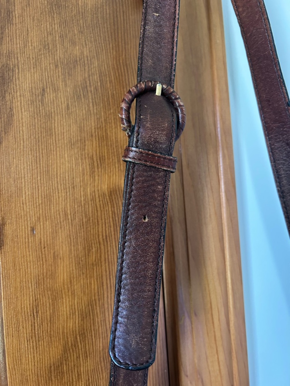 Vintage Sharif Woven Leather Crossbody Bag - Picture 3 of 6